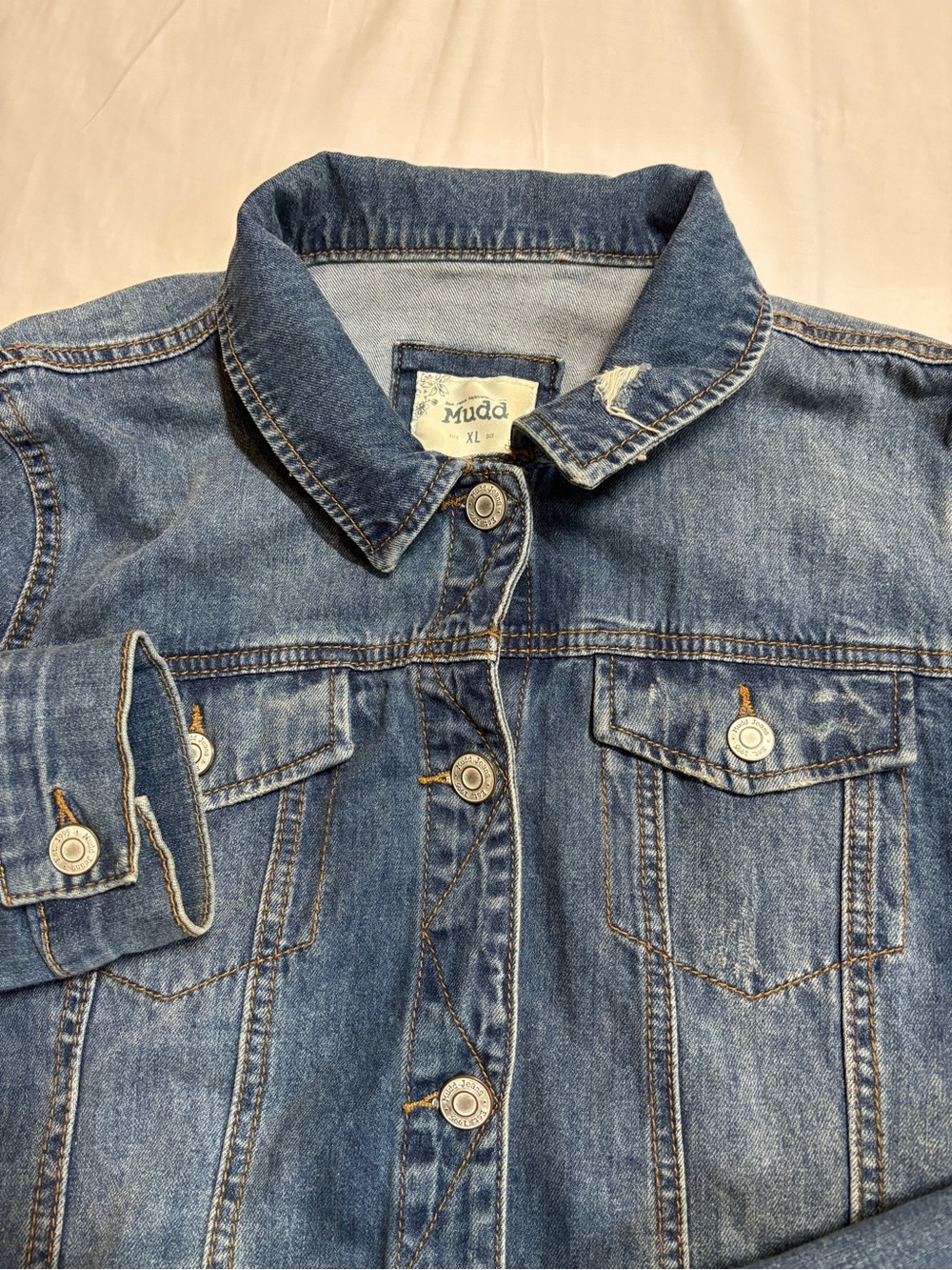 Mudd Kids Medium Blue Denim Jacket with Button Front